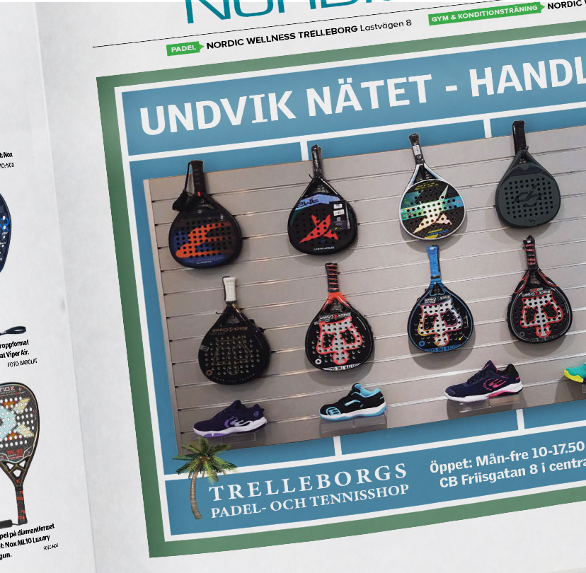 Trelleborgs padel och tennisshop